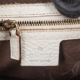 Gucci White Leather Jackie Handbag
