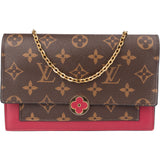 Louis Vuitton Canvas Monogram Flore Wallet On Chain Crossbody Bag