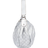 Gucci Silver GG Monogram Sukey Handbag
