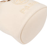 Chanel Cotton Deauville Pearl Bucket Crossbody Bag