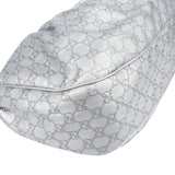 Gucci Silver GG Monogram Sukey Handbag