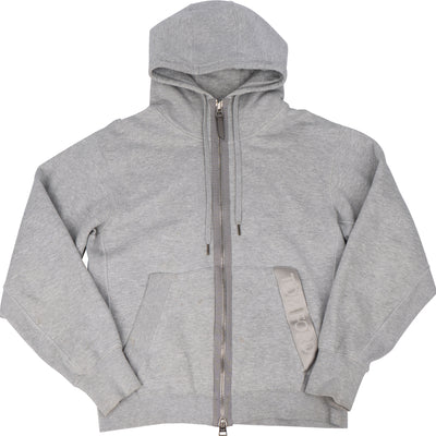 Tom Ford Grey Cotton Men Zipper Jacket (L) - vintageandkickz