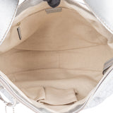 Gucci Silver GG Monogram Sukey Handbag
