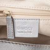 Gucci Silver GG Monogram Sukey Handbag