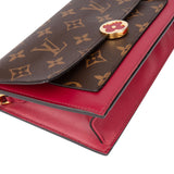 Louis Vuitton Canvas Monogram Flore Wallet On Chain Crossbody Bag