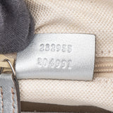 Gucci Silver GG Monogram Sukey Handbag