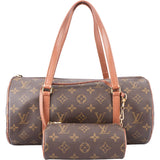 Louis Vuitton Canvas Monogram Papillon Handbag Set