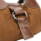 Prada Brown Nylon Triangle Handbag