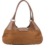 Prada Brown Nylon Triangle Handbag