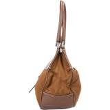 Prada Brown Nylon Triangle Handbag