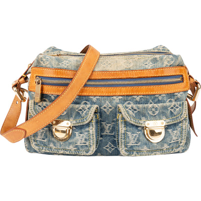Louis Vuitton Denim Monogram Baggy PM Crossbody Bag