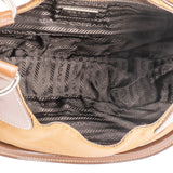 Prada Brown Nylon Triangle Handbag