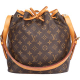 Louis Vuitton Canvas Monogram Sac Noe Petit Shoulder Bag