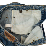 Louis Vuitton Denim Monogram Skirt (38)