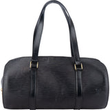 Louis Vuitton Noir Epi Leather Soufflot Handbag