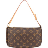 Louis Vuitton Canvas Monogram Pochette Accessoire Handbag