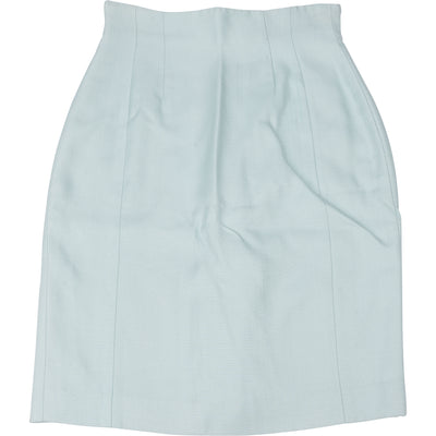 Prada Bleu Viscose Skirt (DE 34 / IT 40) - vintageandkickz