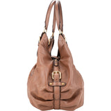 MCM Brown Visetos Monogram Hobo Bag