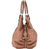 MCM Brown Visetos Monogram Hobo Bag