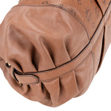 MCM Brown Visetos Monogram Hobo Bag