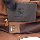 MCM Brown Visetos Monogram Hobo Bag