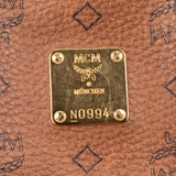 MCM Brown Visetos Monogram Hobo Bag