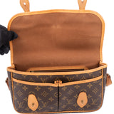 Louis Vuitton Canvas Monogram Gibeciere Crossbody Bag