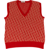 Christian Dior Galliano Trotter Monogram Sweater Vest (Women L)