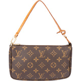 Louis Vuitton Canvas Monogram Pochette Accessoire Handbag
