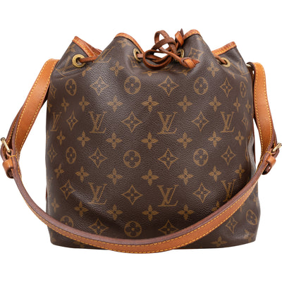Louis Vuitton Canvas Monogram Sac Noe Petit Shoulder Bag