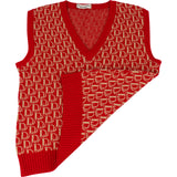 Christian Dior Galliano Trotter Monogram Sweater Vest (Women L)