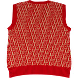 Christian Dior Galliano Trotter Monogram Sweater Vest (Women L)