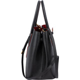 Prada Black Leather Double Handbag