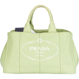 Prada Green Canapa Handbag