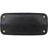 Prada Black Leather Double Handbag