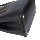 Prada Black Leather Double Handbag