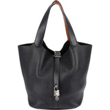 Hermès Grained Clemence Leather Picotin Lock 26 Handbag