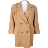Burberrys Beige Wool Coat (DE36)