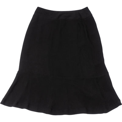 Chanel Noir Silk Skirt (DE 34 / FR 36) - vintageandkickz