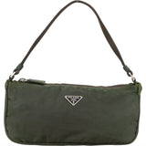 Prada Green Nylon Triangle Handbag