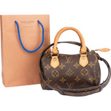 Louis Vuitton Canvas Monogram Mini Speedy Handbag