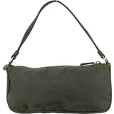 Prada Green Nylon Triangle Handbag
