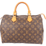 Louis Vuitton Canvas Monogram Speedy 30 Handbag