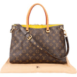 Louis Vuitton Canvas Monogram Pallas MM Handbag