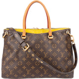 Louis Vuitton Canvas Monogram Pallas MM Handbag