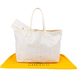 Goyard White Goyardine Monogram Saint Louis PM Handbag