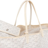 Goyard White Goyardine Monogram Saint Louis PM Handbag