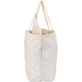 Goyard White Goyardine Monogram Saint Louis PM Handbag