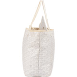 Goyard White Goyardine Monogram Saint Louis PM Handbag