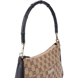 Gucci GG Monogram Bamboo Handbag